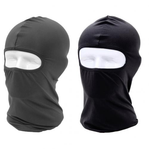 2Pcs Zon Bescherming Stofdicht Ademend Balaclava Volledige Dekking Gezicht Masker Bescherming Gezichtsmasker Bescherming Gezichtsmasker Protectio: Black Dark Grey