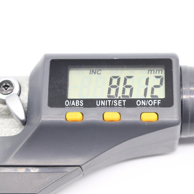 High precision micrometer gauge measurement range 0-25mm stainless steel digital display ruler ruler measurement tool
