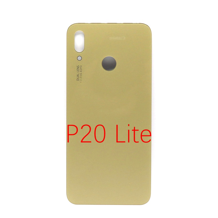 Back Glass Panel for Huawei P20 Pro Battery Cover nova 3e Rear Glass Door Housing Case For Huawei P20 Lite Battery Cover Replace: P20 Lite Gold