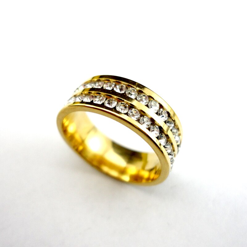 1 Pcs vrouwen Ring Stijl Gold Classic Engagement Trouwringen voor Vrouwen Sieraden Ring Veel LR424