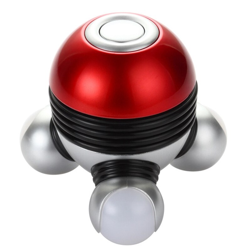 Krachtige Mini Elektrische Massager Vibrator Draagbare Full Body Vibrerende Massage Met Led: Red