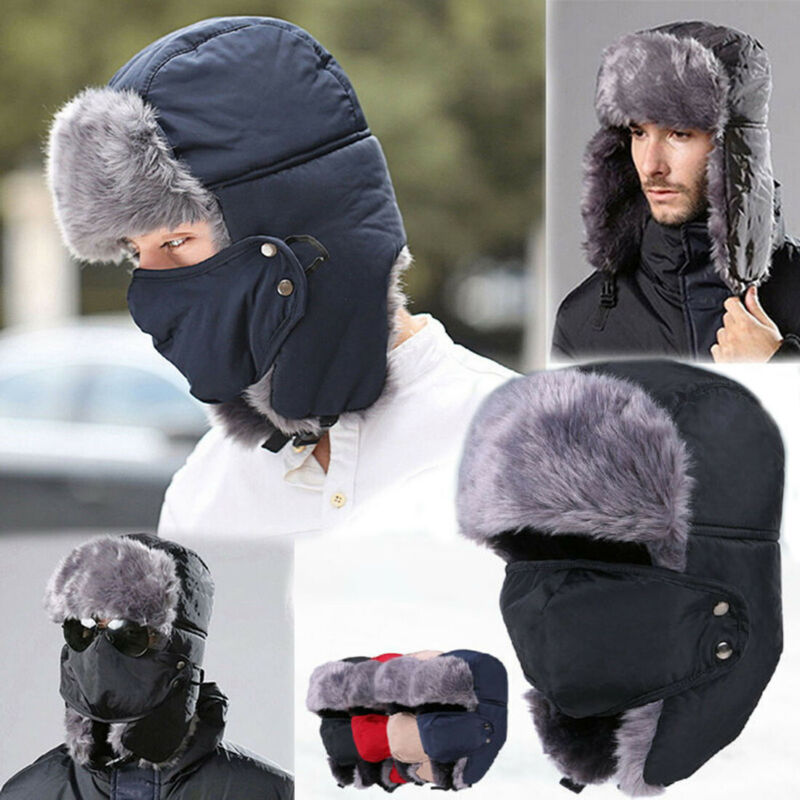 Winter-Ohrenklappe Trooper Mütze | Verstellbare Bombermütze Für Ski & Outdoor | Winddicht & Warm