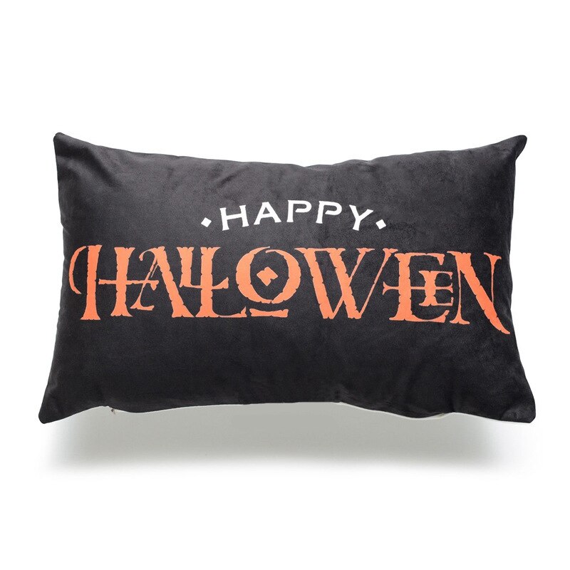 Halloween kurpitsa noita temppu tai herkku tyynyliina koriste pellava tyyny halaus tyynyliina halloween kodin sisustus  ha012: Halloween