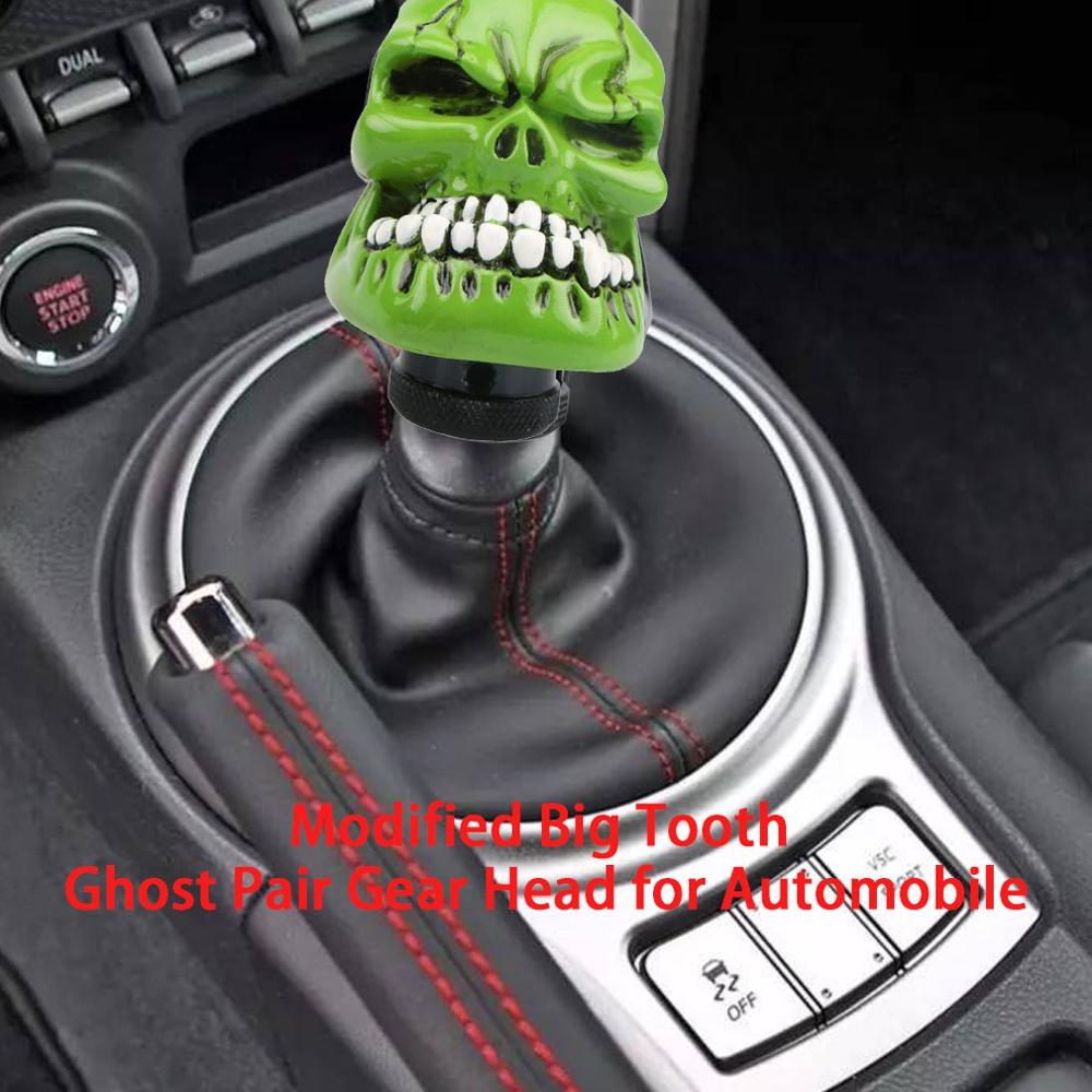 Universal Car Gear Shift Knobs Skull Head Gear Manual Transmission Gear Shift Knob Shifter Lever Car Modified Manual Gear Head