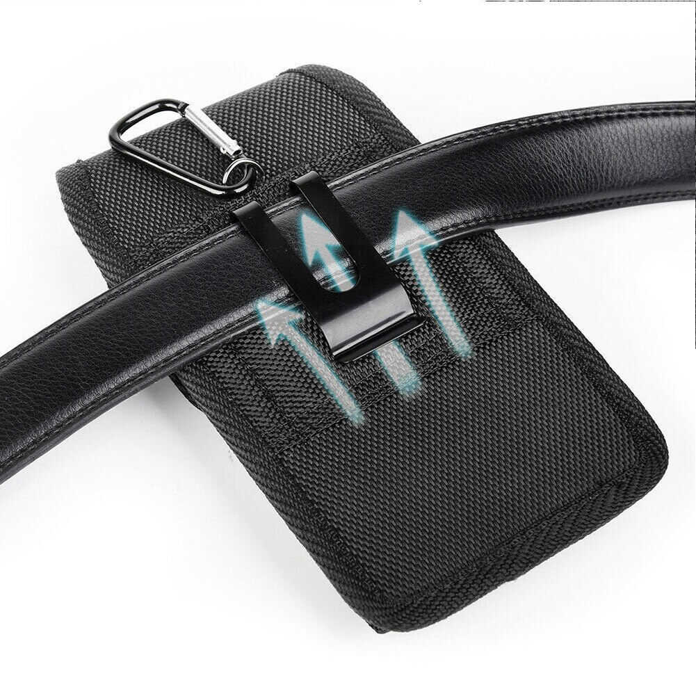 Hiking Waist Portable Dustproof Fasten Bag Belt Hook Universal Anti Scratch Camping Shock Resistant Mobile Phone Pouch Nylon