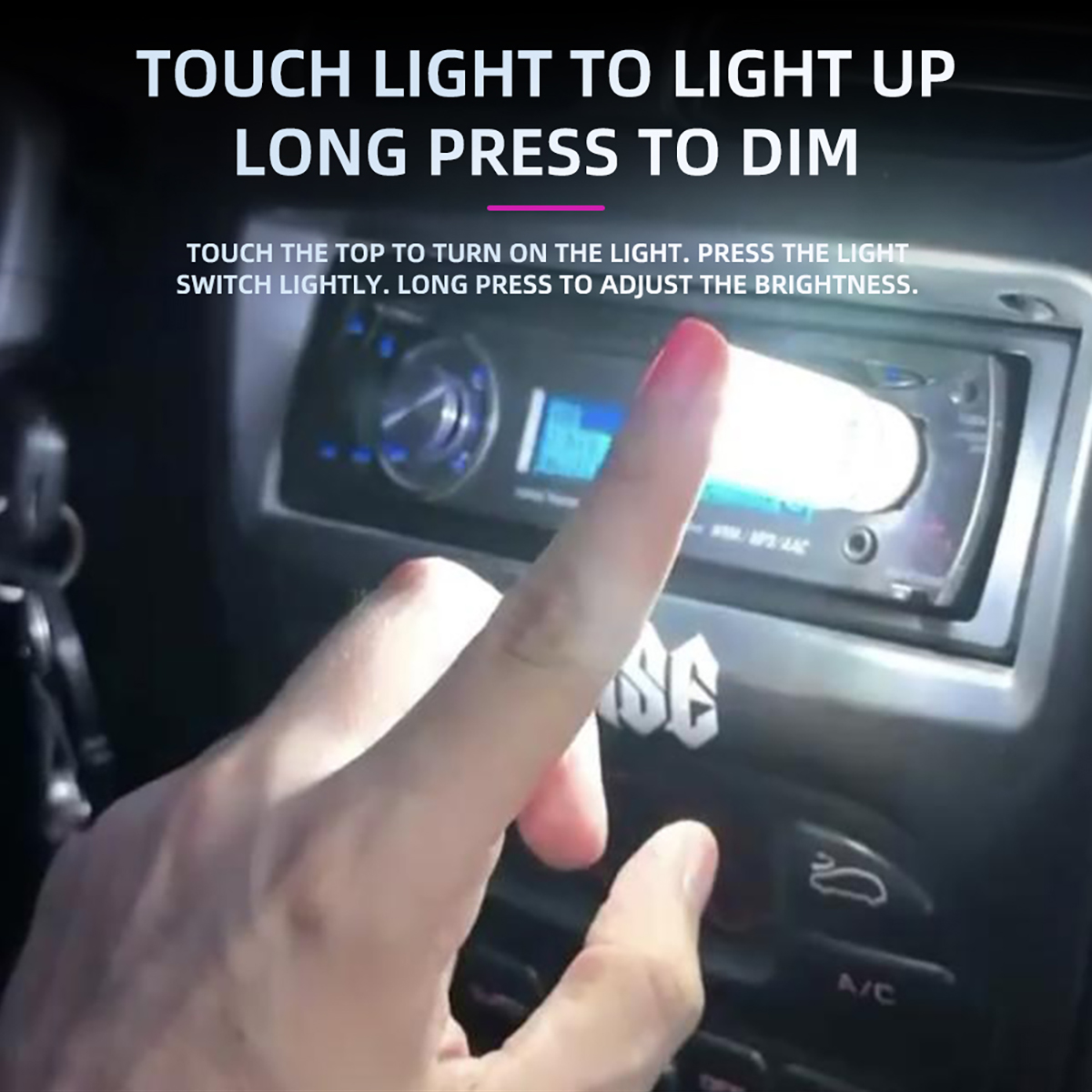 USB Nachtlicht Touch Dimmen LED Glühlampe Glühlampe Auto Innenbeleuchtung Atmosphäre Lampe für Party Zimmer Auto