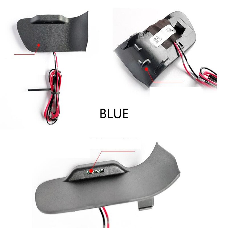 Voor Achterklep Handgreep Kom Licht Voor Toyota Chr Rood Blauw Sfeer Deur Kom Lamp Licht Voor Toyota C-HR