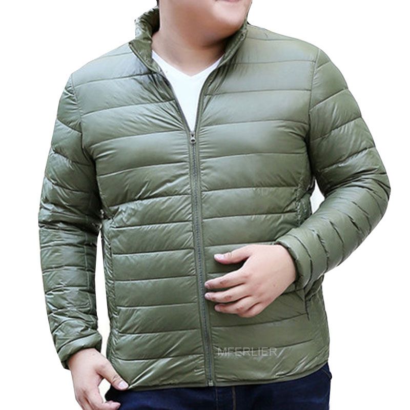 Höst vinter män vinterjackor plus size byst 155cm 5xl 6xl 7xl 8xl 9xl långärmad vinterjacka män