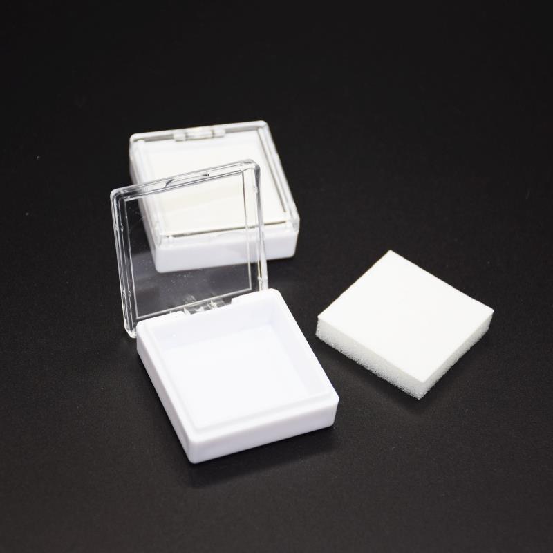 Présentoir de pierres précieuses pour bijoux, boîte de rangement, pot de pierres précieuses, vitrine, plateau avec couvercle, support de diamant en vrac, conteneur organisateur Transparent