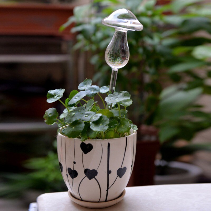 12 stilarter hus / have husplante automatisk selvvandingsglas fugl vandkande blomster planter dekorativ glasvanding