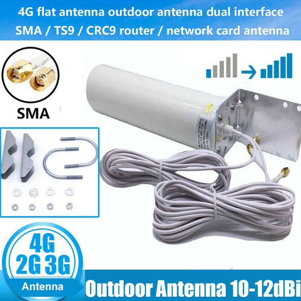 10-12dBi Helium Hotspot Miner Antenna Kit Outdoor 915mhz LoRa Antenna 5 Meter Low Loss Cables For RAK Nebra Bobcat