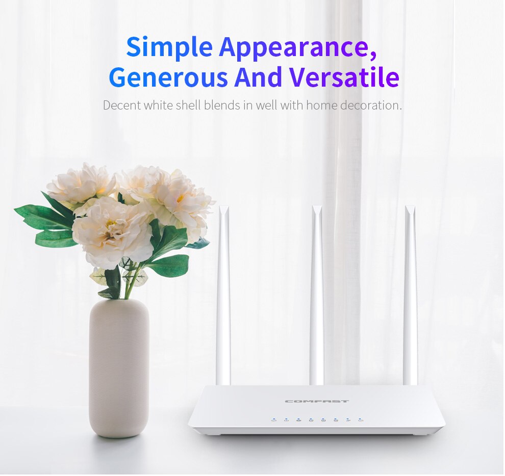 COMFAST CF-WR613N V1Wireless Router 300Mbps Fast Internet Desktop Wall-mounted WiFi Large Apartment Home Use