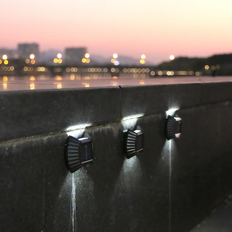 1PC doprowadziło lampa słoneczna zewnętrzne wodoodporne ścieżki światła ścieżka dziedziniec patio kroki lampy ogrodowe oświetlenie ganku oświetlenie zewnętrzne doprowadziło lampa