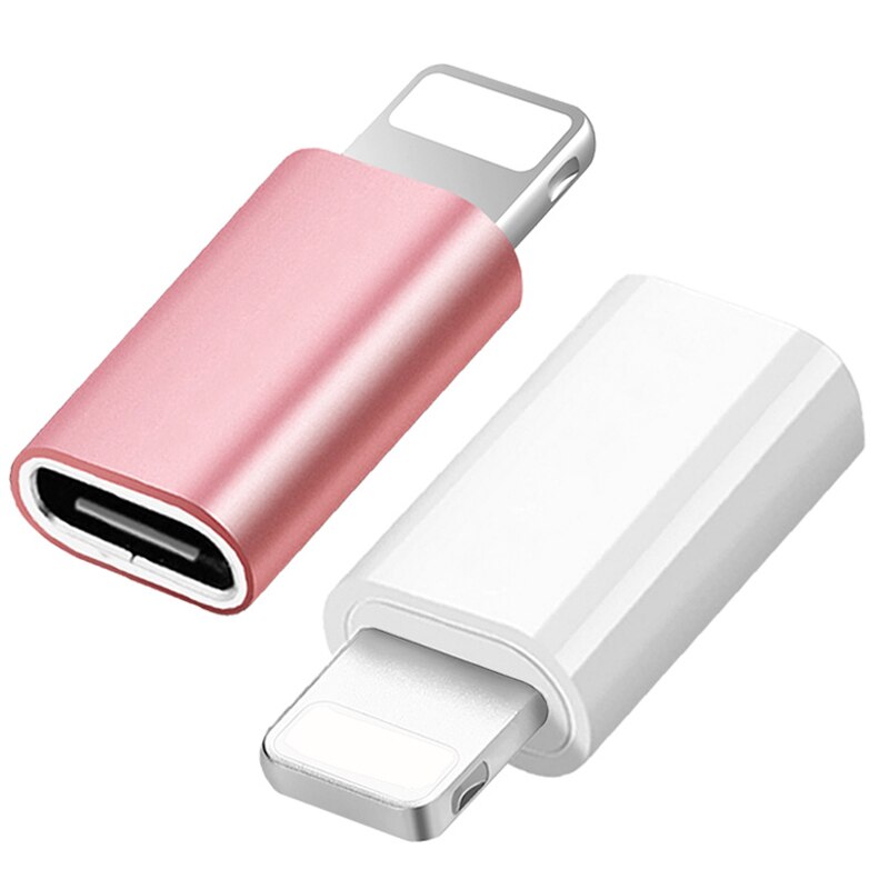 Usb Type C Bliksem Adapter Voor Iphone 11 Pro Xs Max Xr X 10 8 Plus Se Usbc male Naar Ios 8pin Vrouwelijke Otg Plug Converter