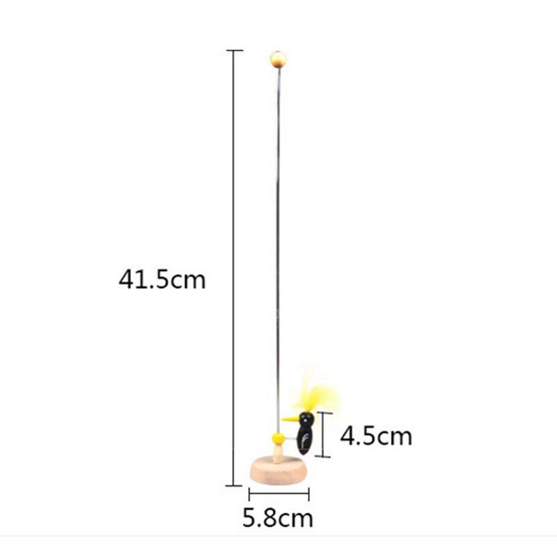 Classic Toy Vintage Sliding Cute Education Woodpecker Retro Cool Pole High Kis'S Hand Game on A Stick Xmas