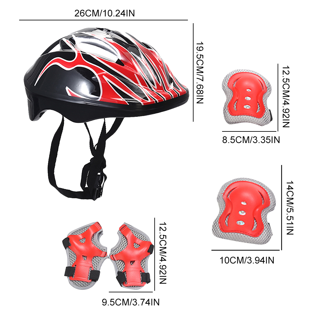 Casque de sécurité pour enfants, genouillère et coudière, ensemble d'équipement de protection de la tête pour garçons et filles, vélo, cyclisme, planche à roulettes, scooter, patinage