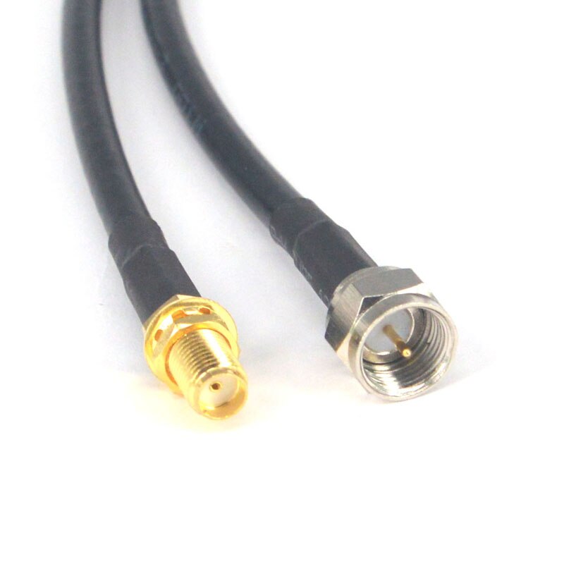 2 piece/lot Extension Cable SMA Female to F Male Plug Coax Connector Adapter Antenna Pigtail Cord 19 inch