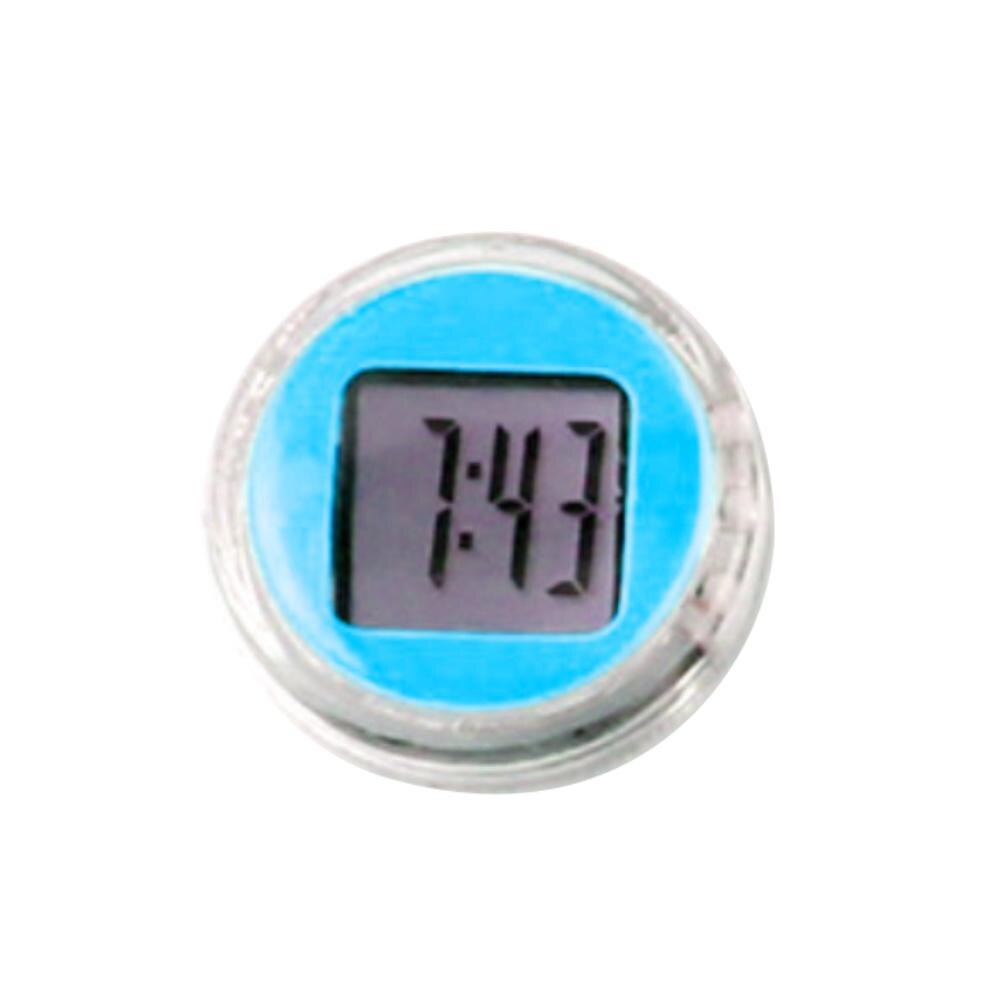 Reloj Digital adhesivo para motocicleta, accesorio de decoración para la oficina, resistente al agua: Azul