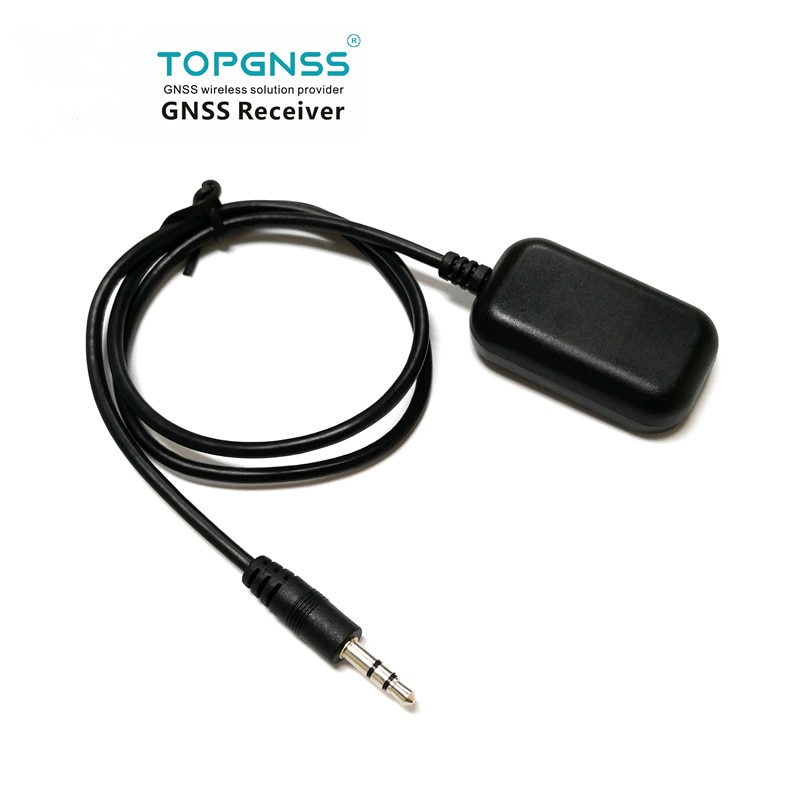 Topgnss  gn800 gps-antenne modtager modul til automatisk kamera små drivende optager 3.5mm hovedtelefonstik 0.5m kabel,
