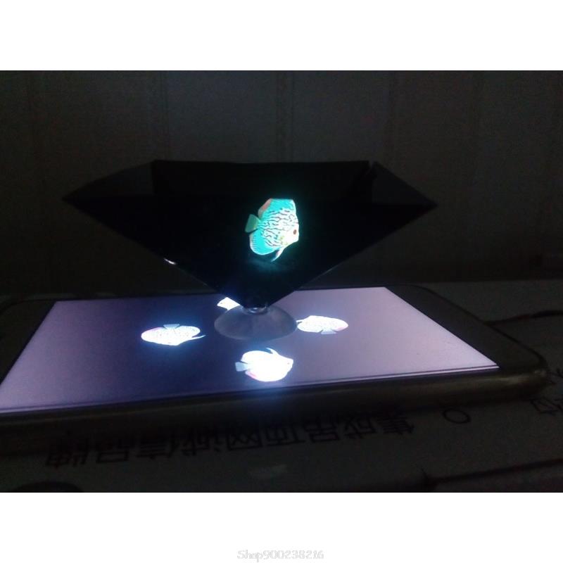 3D Holo-graphic Display Stands Projector Mobile Smartphone Hologram Corporate Product Display Cartoon MR21 22