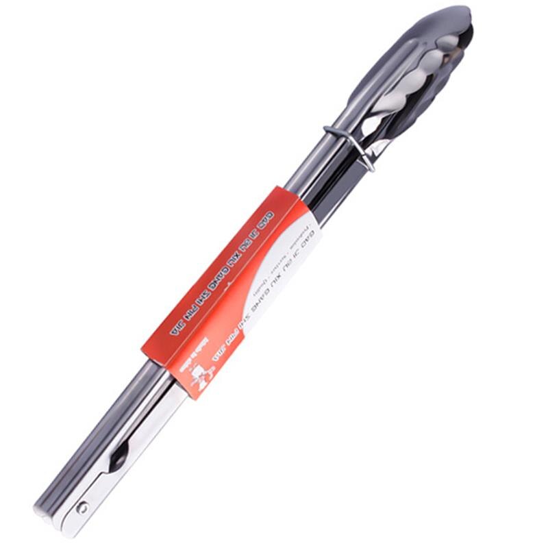 Stainless Steel Cooking Tongs Non-Stick Barbecue Tongs Bread Tongs Salad Serving Tong Anti Heat Bread Clip BBQ Tool: 29cm