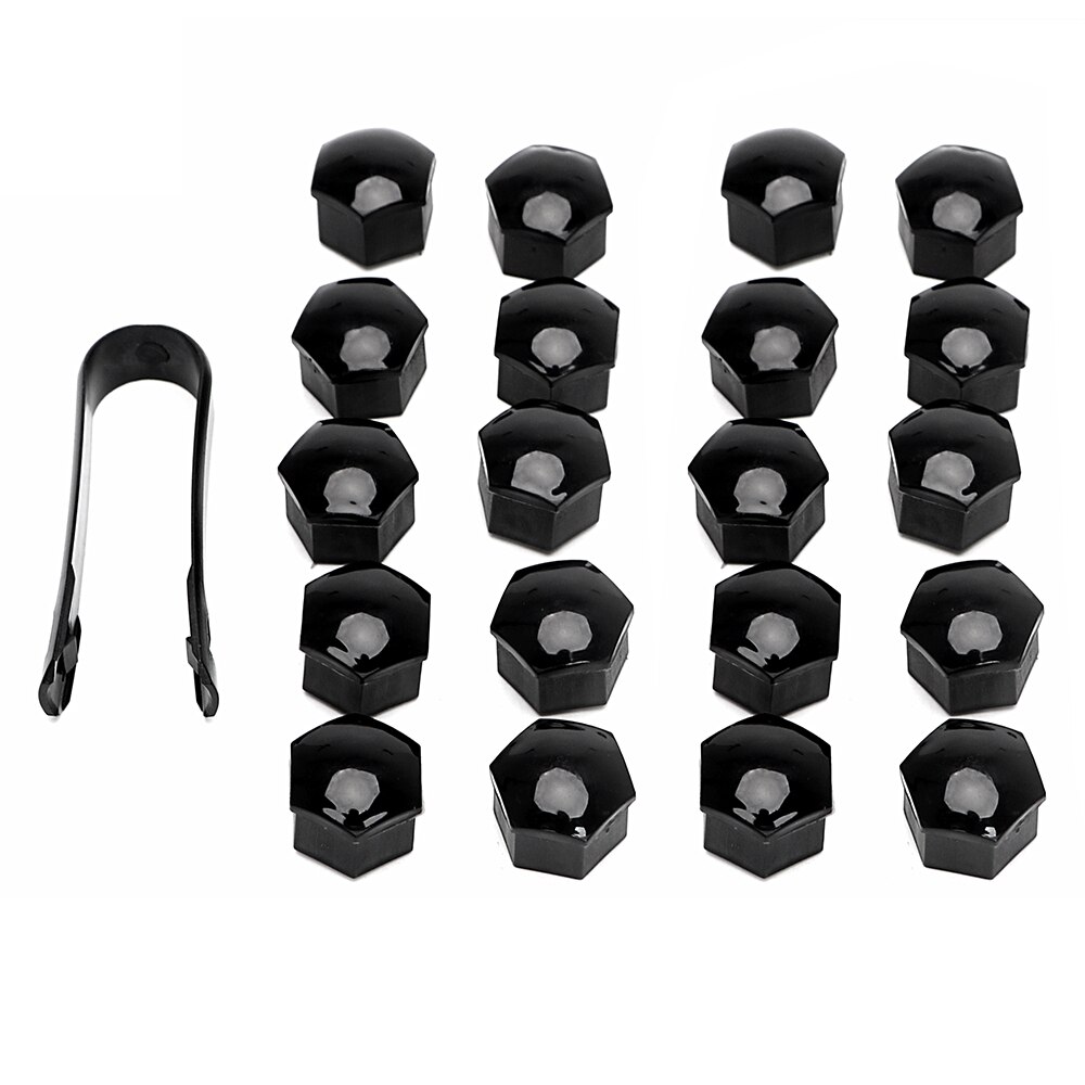 17mm 20Pcs/lot Wheel Lug Bolt Center Nut Covers Caps For Skoda octavia a5 a7 1 rapid fabia yeti superb accessories
