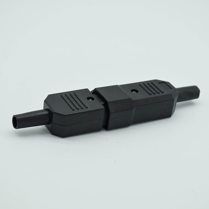 Conector de enchufe de Cable recto IEC C13 C14 10A 250V, negro, hembra y macho, conector de alimentación recargable de 3 pines, toma de CA