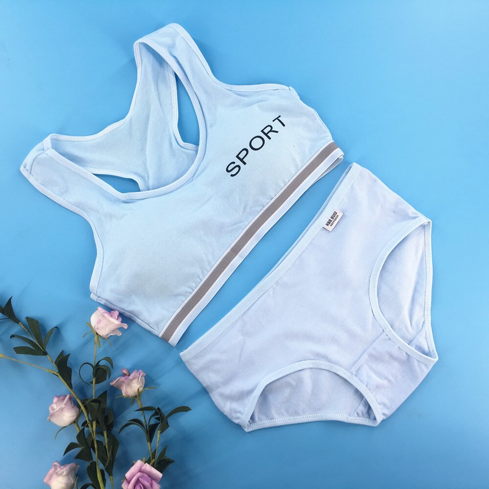 Teenager Mädchen Unterwäsche Mädchen Unterwäsche Junges Mädchen Höschen und Bh Set Mädchen Sport Bh Teen Dessous 8-15Years: 6
