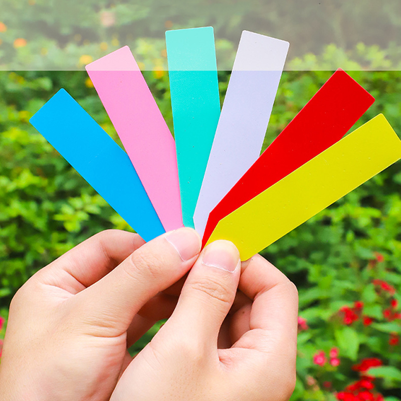 100 szt. Etykiety na rośliny ogrodowe plastikowe wodoodporne etykiety ogrodnicze akcesoria robić roślin DIY narzędzie robić dekoracji ogrodu roślina mały znak