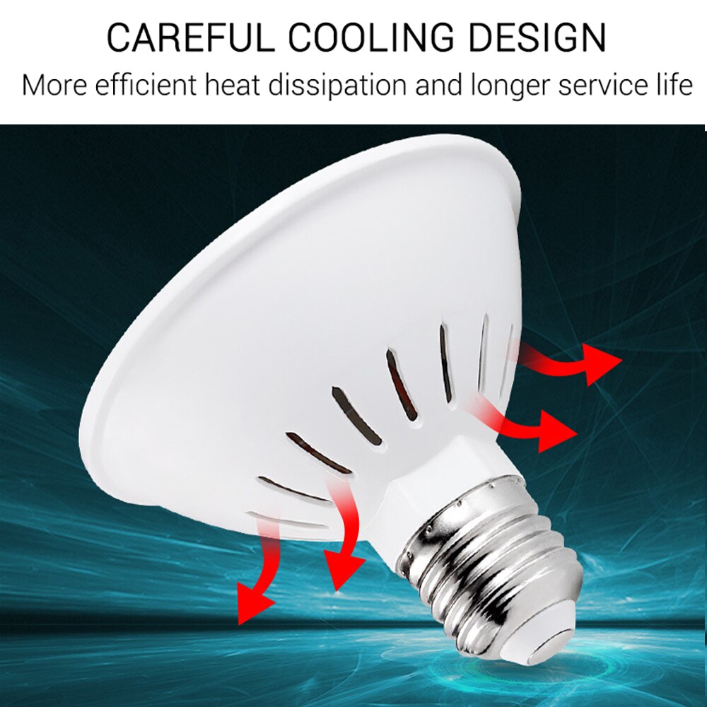 LED Germicidal Light Bulb E27 UVC Desinfection Lamp 25W 200LEDS Ultraviolet Bactericidal Lamp LED Kill Mites Light AC85-265V