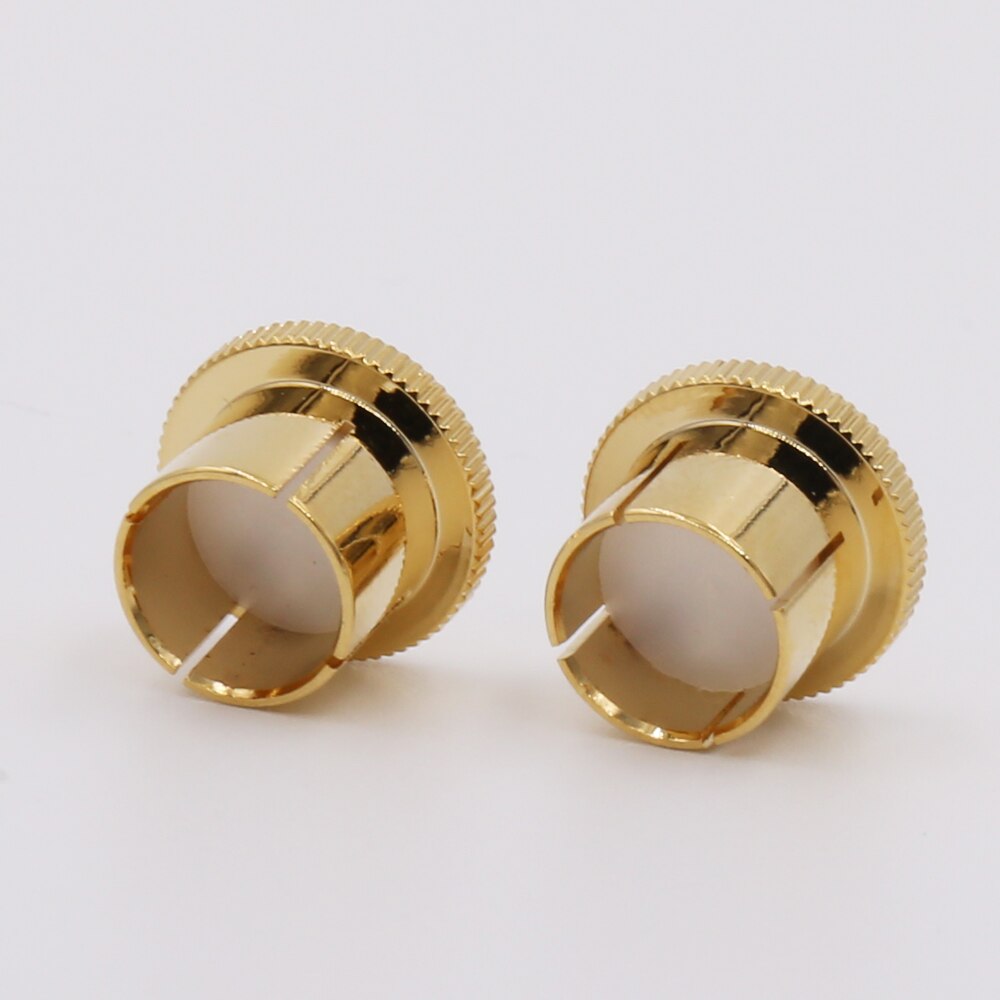 12pcs Noise Stopper 24K Gold Plated Copper RCA Plug Caps under inset