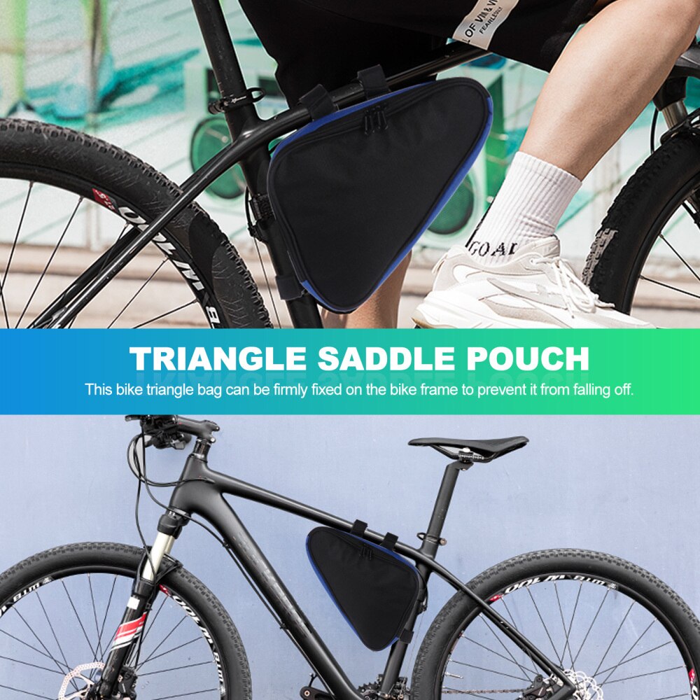 1pc 1.5l fietsframe tas fiets driehoek tas fiets opbergtas fiets accessoires