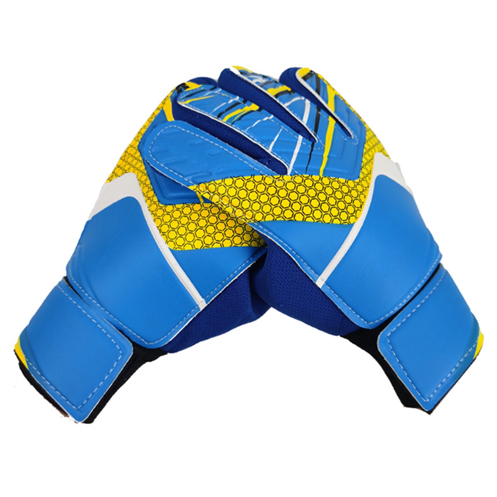 Children Goalkeeper Gloves Kids Goalie Soccer Gloves 5 Fingers Protection Non-slip Boys Soccer Latex Gloves
