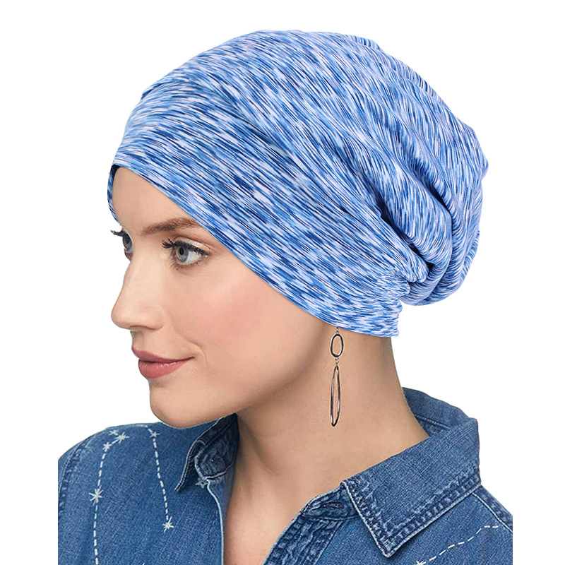 Turbanti Chemio Donne Musulmane Hijab Cancro Chemio Caps Fiore Stampa Turbante Cap Perda Di Capelli Foulard Elastico Musulmano Hijab Sciarpa Copricapi Hijab Donna - Foto 10