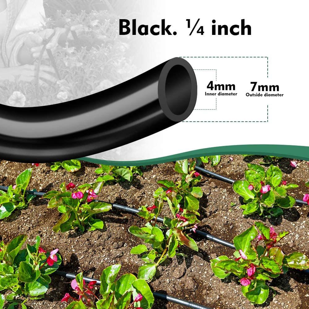 5m-50m Watering Hose 4/7mm PVC Micro Drip Irrigation Tube Plants Flower Sprinkler Pipe Garden Hose Greenhouse Irrigating System