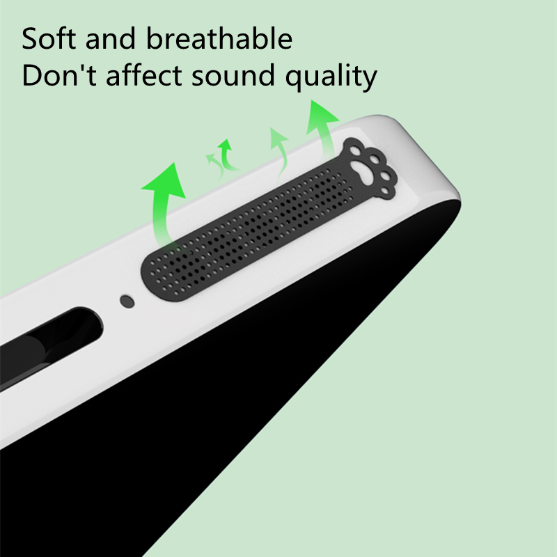 Funda de Metal con forma de Pata de Gato para iPhone, malla antipolvo, Red a prueba de polvo, para modelos 12, 13Pro Max, 13MinI y 12Mini