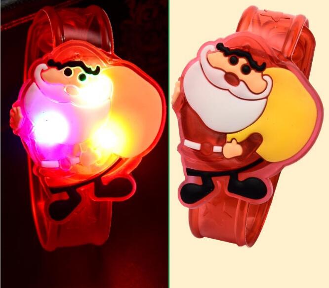 12 teile/los Karikatur leuchtenden spielzeug Armbinde weihnachten aufbringen bunte rgb licht hoch spielzeug für partei konzert, spielzeug handgelenk Band