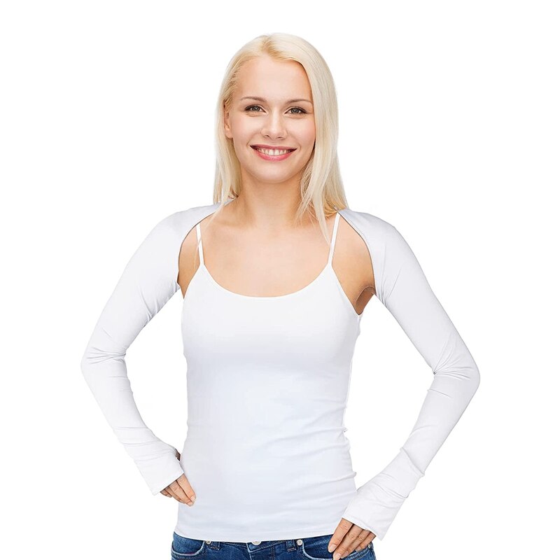 Manchons de bras de refroidissement, 4 pièces, châle de Protection solaire, châle de Golf Anti-UV, manchons de bras avec trou pour les doigts pour le cyclisme