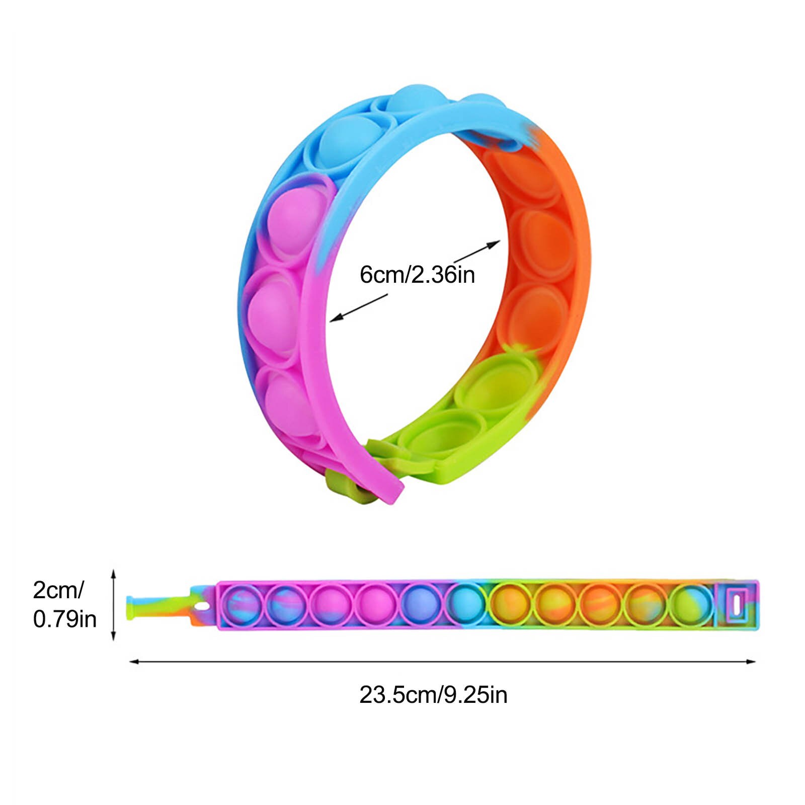 Zappeln Spielzeug für freundlicher drücken Popet Grübchen Armbinde Dekompression Spielzeug für Erwachsene Mädchen Antistress Presse seine blasiert Sensorischen Spielzeug