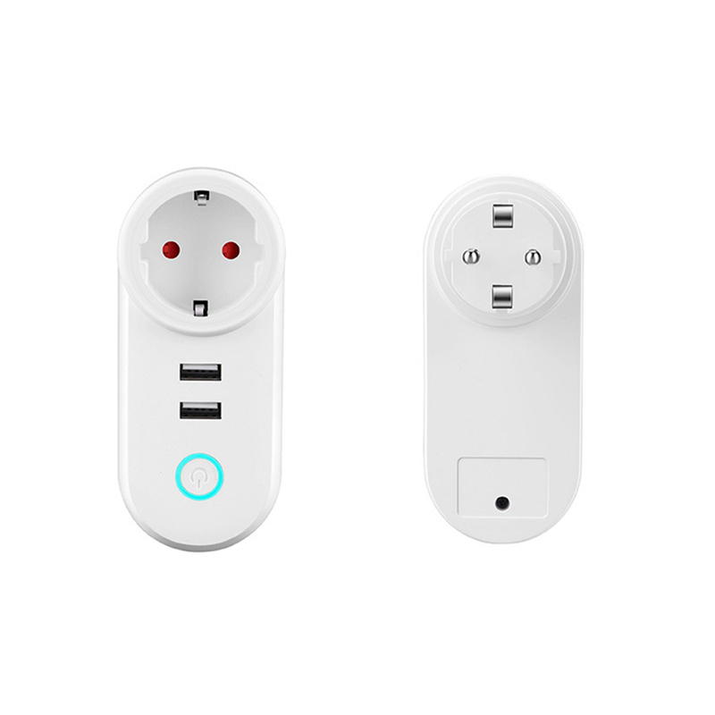 Smart WiFi Power Eu-stecker Outlet Steckdose mit USB Fernbedienung App Control Timer Funktion Arbeit mit Alexa Google Hause assistent
