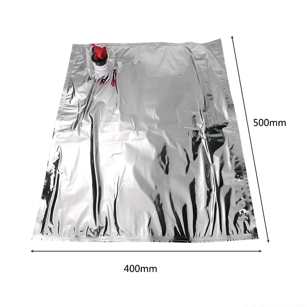 10Pcs 10L Aluminiumfolie Bib Zak Voor Voedsel Bier Wijn Sap Drinken Opslag Container Organisatoren Vervanging Bag-In-Box Met Tap