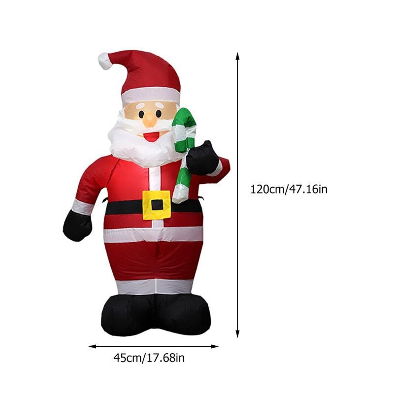 120cm Inflatable Santa Claus Blow Up Party Indoor Outdoor Decor Prop Christmas Year Layout Decoration US EU Plug