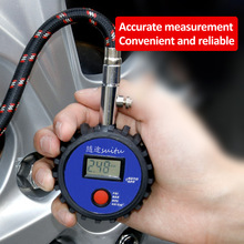 Digital bil lastbil køretøj luft dæktryk inflator gauge dial meter test bil dæk trykmåler meter