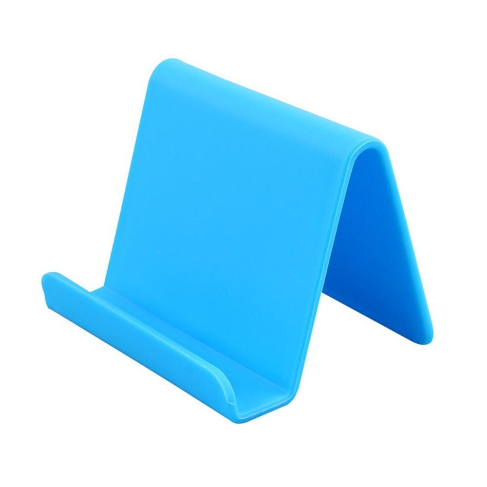 Mini soporte de teléfono móvil portátil caramelo fijo suministros para el hogar accesorios de cocina decoración de teléfono: blue