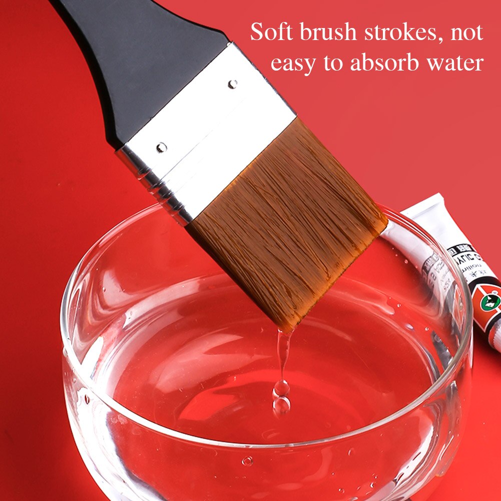 Juego de brochas para pintura acrílica, herramienta de pintura al óleo para artista, suministros de arte para limpieza , brocha para pintura de acuarela de 7 tamaños