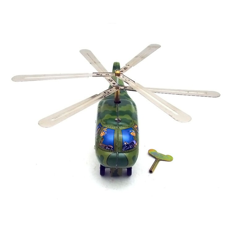 MS465 tin KA-50 wind up helicopter retro speelgoed karakter props ijzeren speelgoed