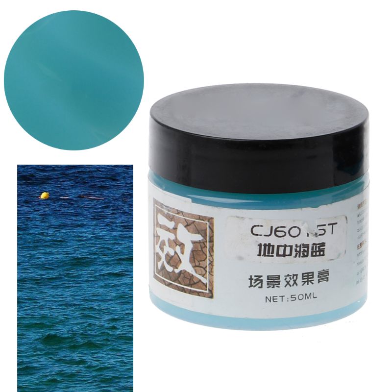 50ML Ocean Lake Realistic Wave Rushing Waters Micro Landscape Resin Art Craft DIY Accessories Jewelry Making Material: 5