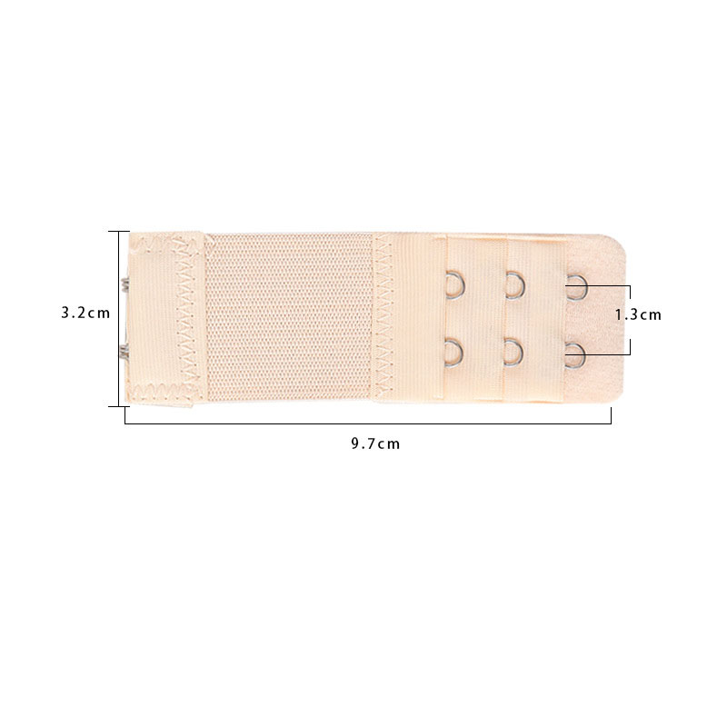 1PC 2 Haken Bh Verlängerung Für frauen Elastische Bh Erweiterung Gurt Haken Clip Expander Einstellbare Gürtel Schnalle Unterwäsche 13 farben: Haut