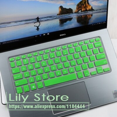 Silicone Keyboard Cover Protector For Dell Xps 13-9343 9350 9360 7347 7348 7352 7353 7359 13Wd 13Br/Bd Xps13 9343: green