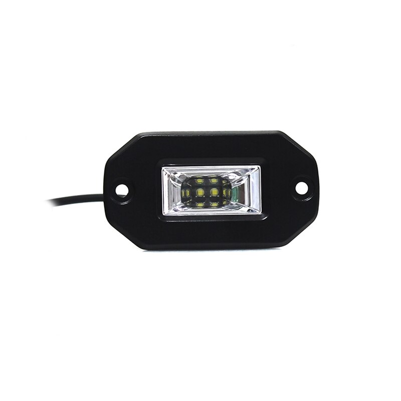 Bil led arbeidslys flush mount pods lampe led bar flomstråle 6000k coche moto truck drl belysning kjøre arbeidslys: 20w 1 stk